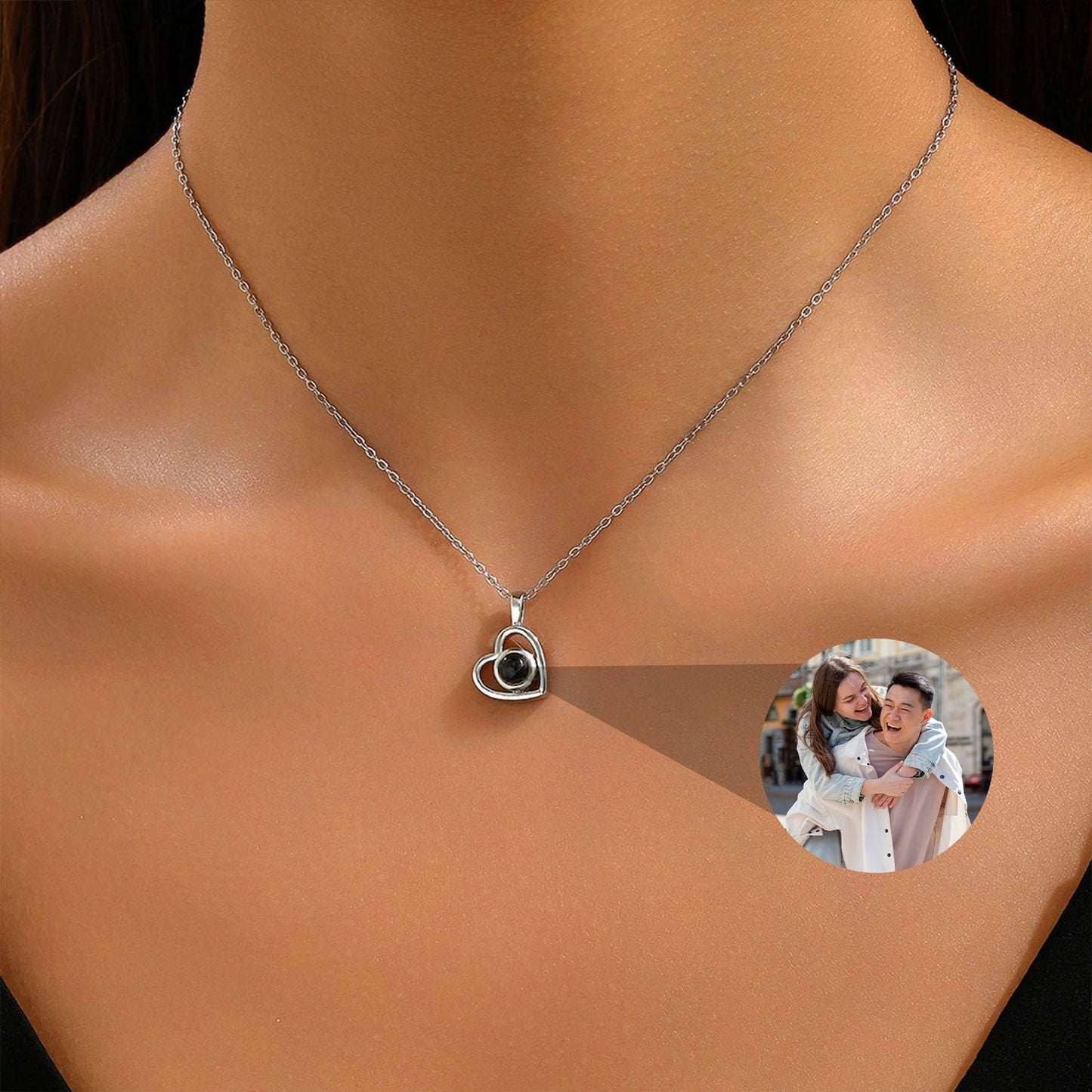 Personalized Heart Necklace with Photo – A Memory Forever