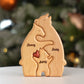 Puzzle familiar de madera personalizado